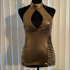 Metallic Gold Halter Top❤️NEW❤️